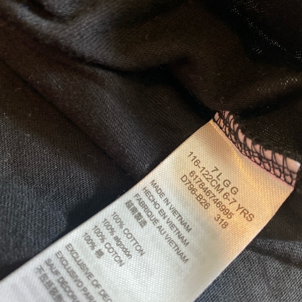 GUC Boys Size 7 Nike Black & Orange Long Sleeved Football Tee Shirt - Picture 6 of 6